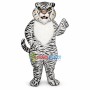 Growling White Tiger Mascot Costume 