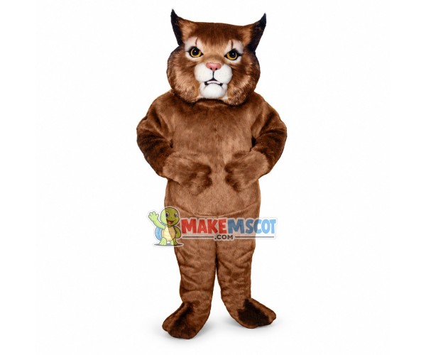 Brown Wildcat Mascot Costume 