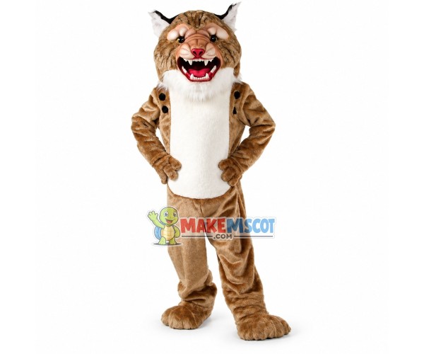 Growling Super Wildcat Mascot Costume 
