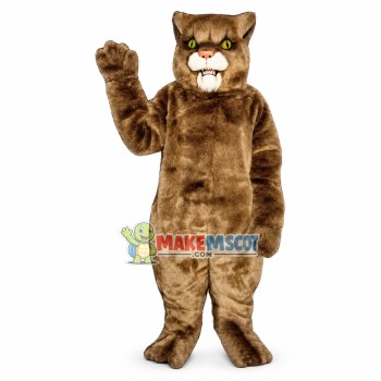 Grey Wildcat Mascot Costume Grey Wildcat Mascot Costume