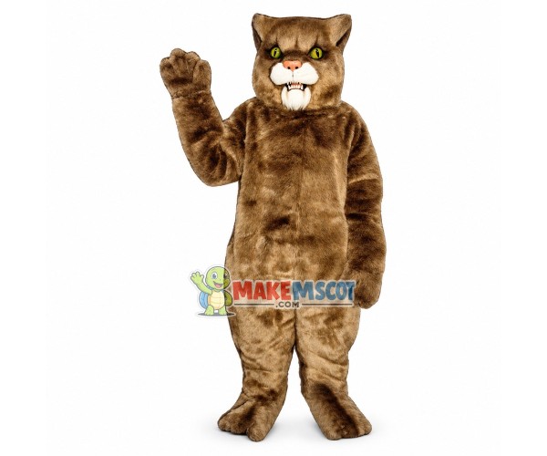 Grey Wildcat Mascot Costume 