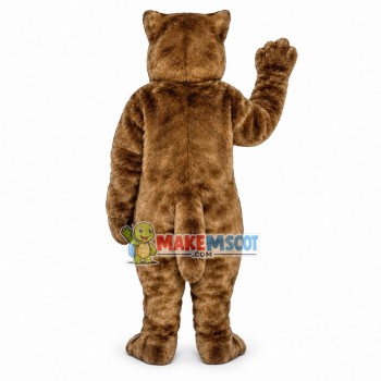 Grey Wildcat Mascot Costume 