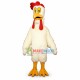 Pessimistic White Rooster Mascot Costume Pessimistic White Rooster Mascot Costume