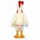 Pessimistic White Rooster Mascot Costume Pessimistic White Rooster Mascot Costume