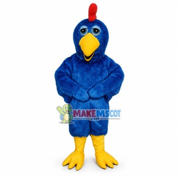 Blue Chicken Mascot Costume Blue Chicken Mascot Costume
