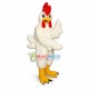 White Rooster Long Fur Mascot Adult Costume White Rooster Long Fur Mascot Adult Costume