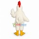 White Rooster Long Fur Mascot Adult Costume White Rooster Long Fur Mascot Adult Costume