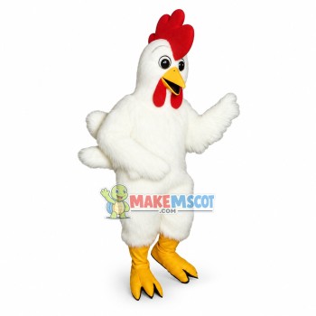 2nd Version Of White Rooster Mascot Costume 2nd Version Of White Rooster Mascot Costume