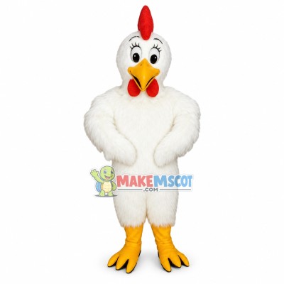 Little White Rooster Mascot Costume 