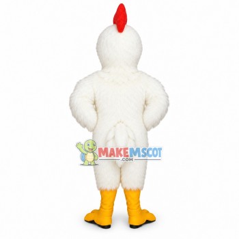 Little White Rooster Mascot Costume 