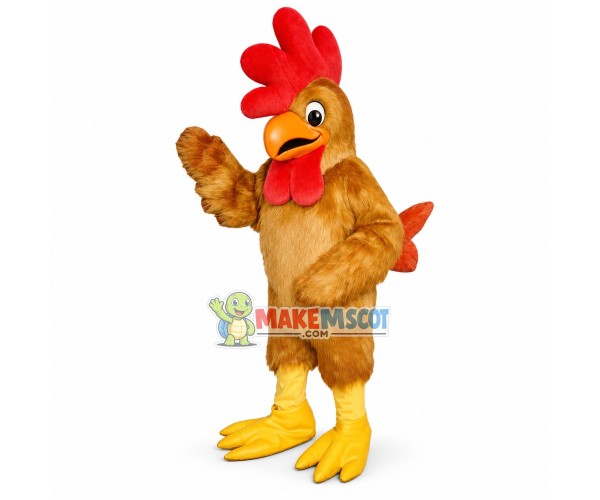 Brown Rooster Mascot Costume For Adult Brown Rooster Mascot Costume For Adult