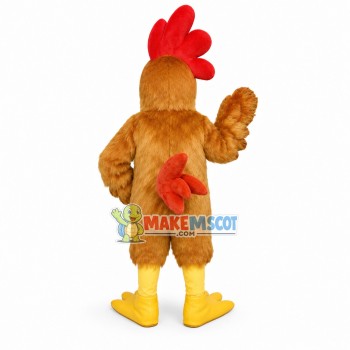 Brown Rooster Mascot Costume For Adult Brown Rooster Mascot Costume For Adult