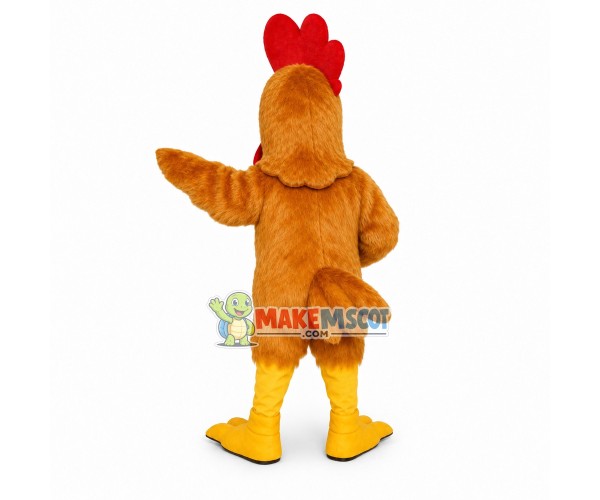Brown Hen Mascot Costume 