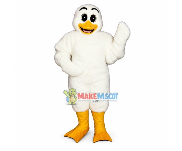 Lovely White Duck Mascot Costume Lovely White Duck Mascot Costume