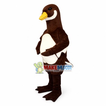 Black Goose Mascot Costume Black Goose Mascot Costume