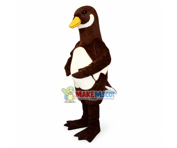 Black Goose Mascot Costume Black Goose Mascot Costume