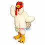 White Turkey Long Fur Mascot Costume