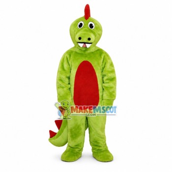 Green Dinosaur Mascot Costume 