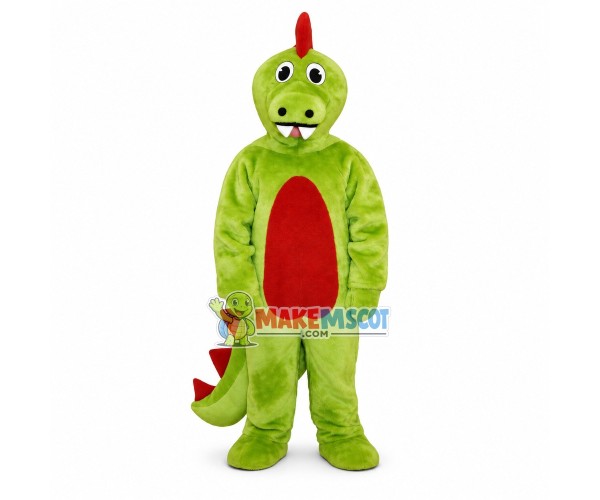 Green Dinosaur Mascot Costume Green Dinosaur Mascot Costume