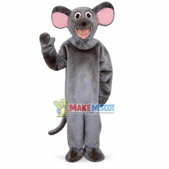 Grey Mouse Mascot Costume 