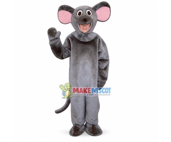 Grey Mouse Mascot Costume Grey Mouse Mascot Costume