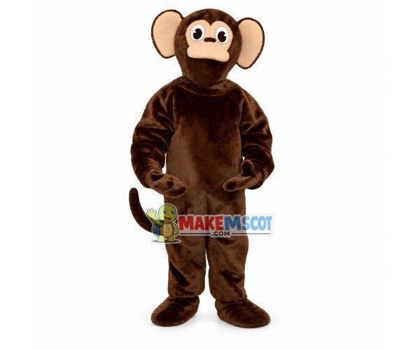 Brown Monkey Mascot Costume Brown Monkey Mascot Costume