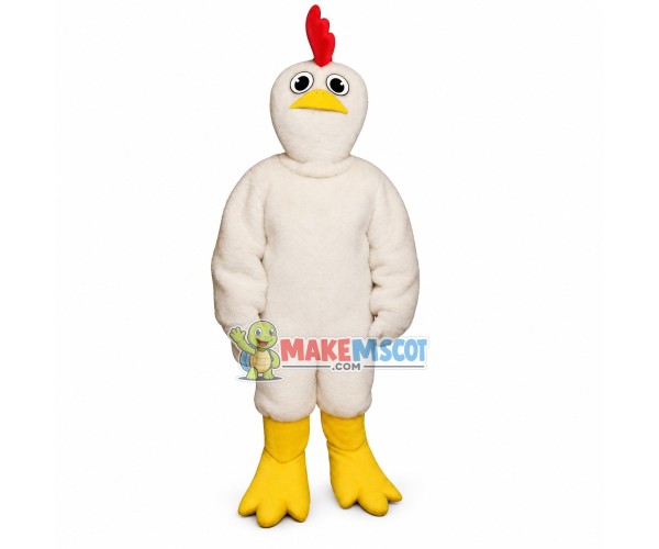 White Chicken Mascot Costume	