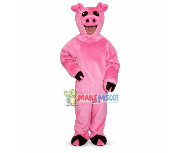 Pink Pig Mascot Costume	