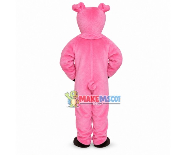 Pink Pig Mascot Costume Pink Pig Mascot Costume
