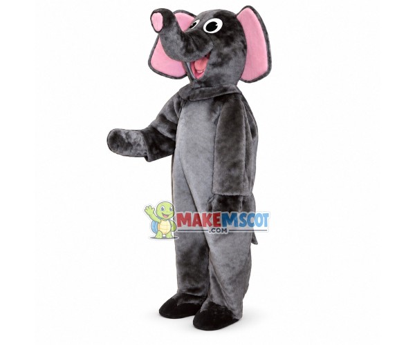 Grey Elephant Mascot Costume Grey Elephant Mascot Costume