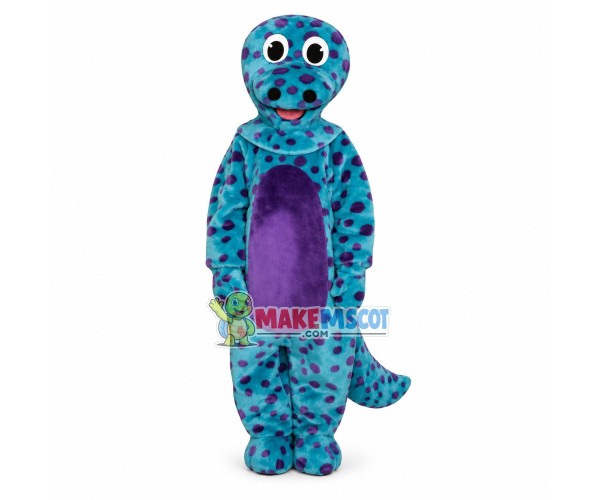 Blue Dinosaur Mascot Costume Blue Dinosaur Mascot Costume