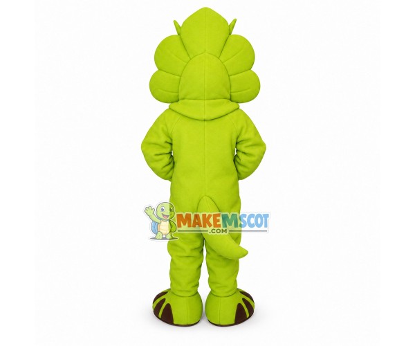 Yellow Triceratops Mascot Costume Yellow Triceratops Mascot Costume