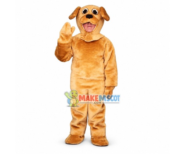 Golden Dog Mascot Costume Golden Dog Mascot Costume