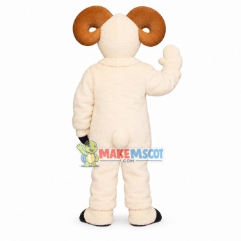 White Ram Animal Mascot Costume	