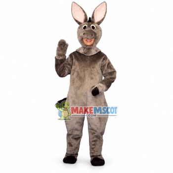 Gray Donkey Mascot Costume Gray Donkey Mascot Costume