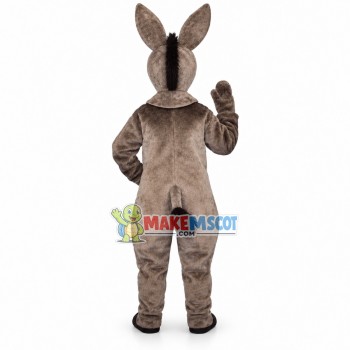 Gray Donkey Mascot Costume Gray Donkey Mascot Costume