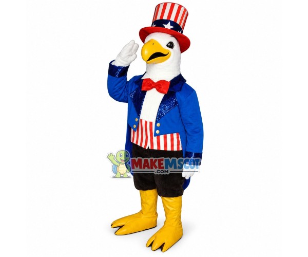 American Uncle Sam Bald Eagle Mascot Costume American Uncle Sam Bald Eagle Mascot Costume