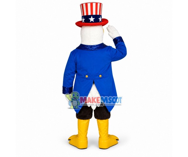 American Uncle Sam Bald Eagle Mascot Costume American Uncle Sam Bald Eagle Mascot Costume