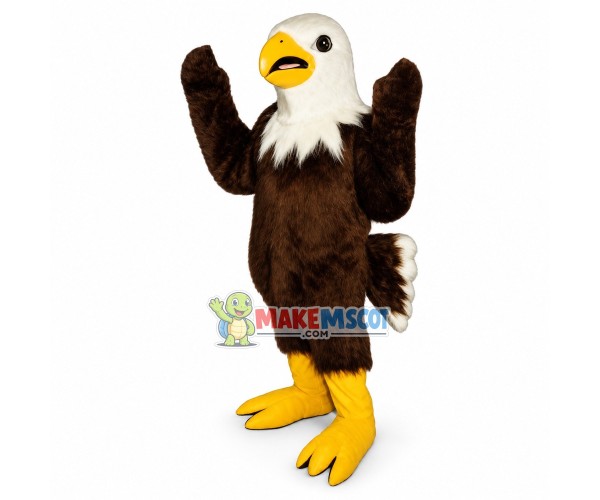 Bald Eagle Long Fur Mascot Costume	