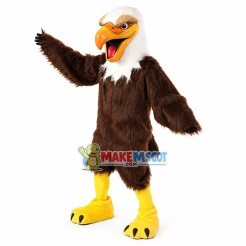 Professional Bald Eagle Long Fur Mascot Costume	