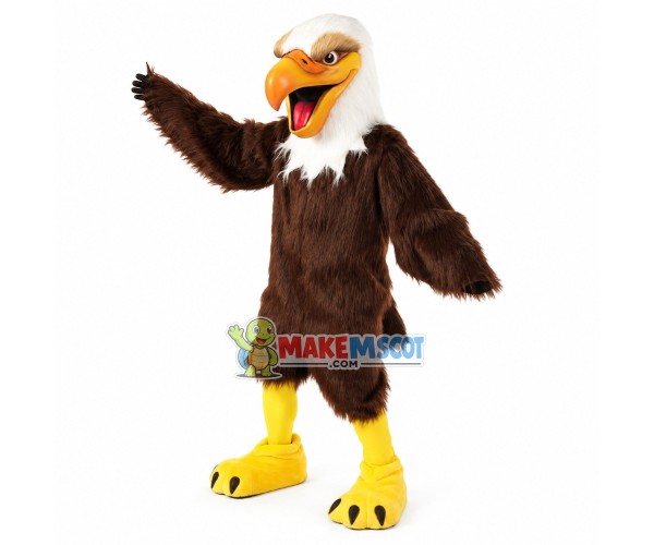 Professional Bald Eagle Long Fur Mascot Costume Professional Bald Eagle Long Fur Mascot Costume