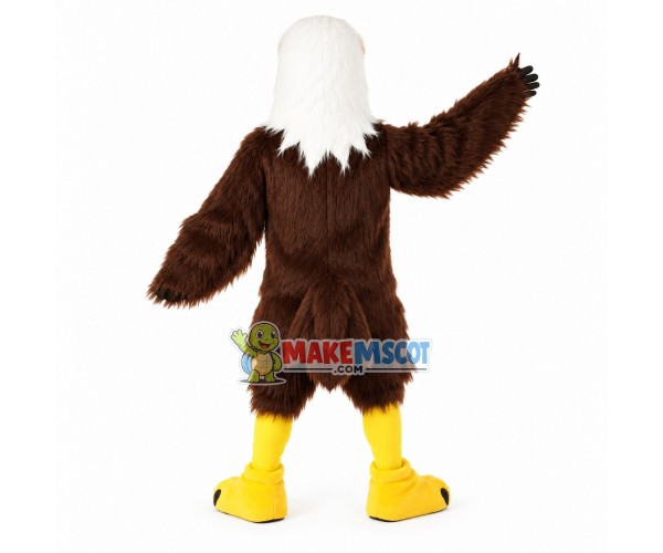 Professional Bald Eagle Long Fur Mascot Costume Professional Bald Eagle Long Fur Mascot Costume