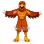 Muscle Brown Hawk Mascot Costume	