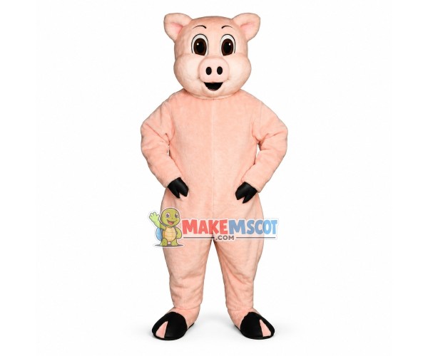 Innocent Baby Pig Mascot Costume Innocent Baby Pig Mascot Costume