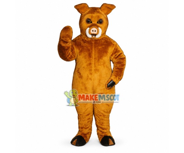 Brown Wild Boar Mascot Costume	
