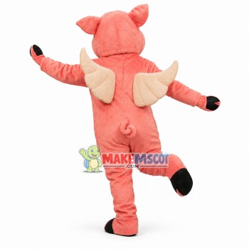 Flying Pig Mascot Costume Flying Pig Mascot Costume