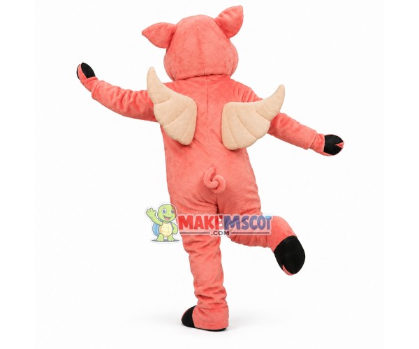 Flying Pig Mascot Costume Flying Pig Mascot Costume