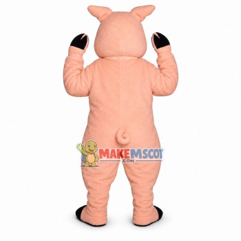 Smiling Pig Mascot Costume	