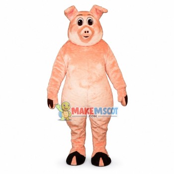 Fat Adult Pig Mascot Costume Fat Adult Pig Mascot Costume