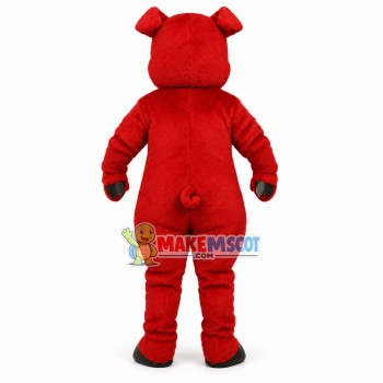 Rudy the Red Pig Mascot Costume Rudy the Red Pig Mascot Costume